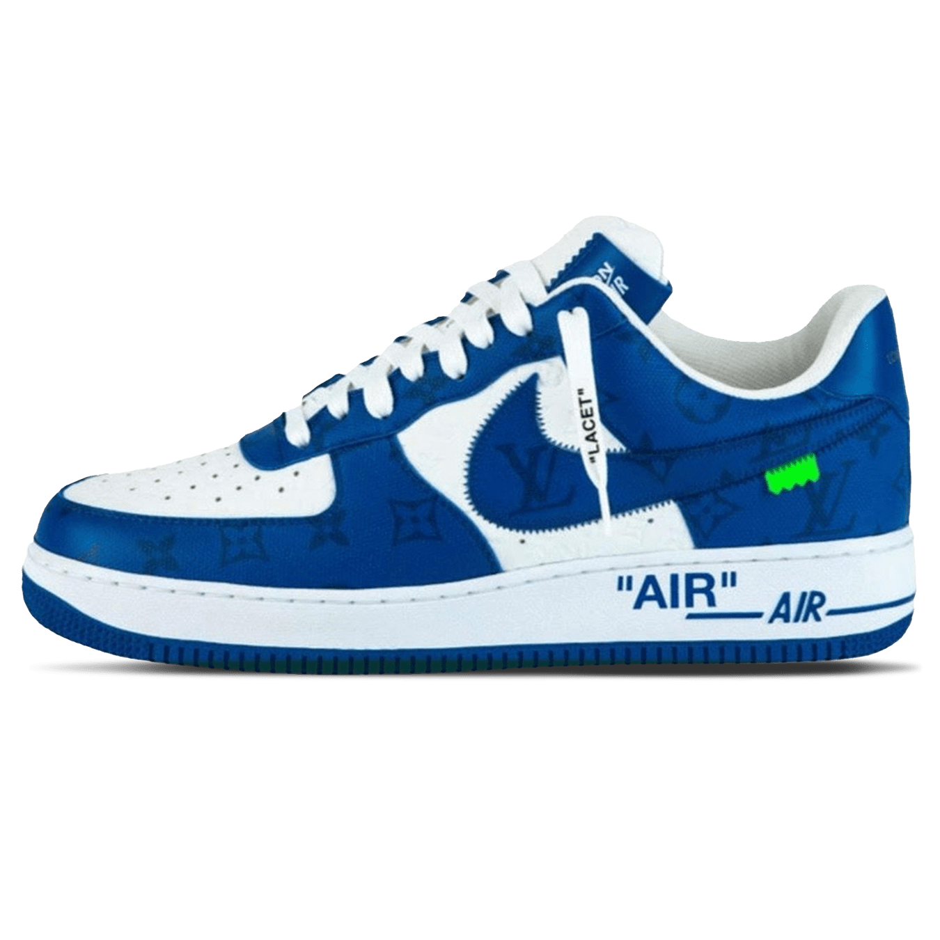 Louis Vuitton Nike Air Force 1 Low By Virgil Abloh White Royal - Kick Game