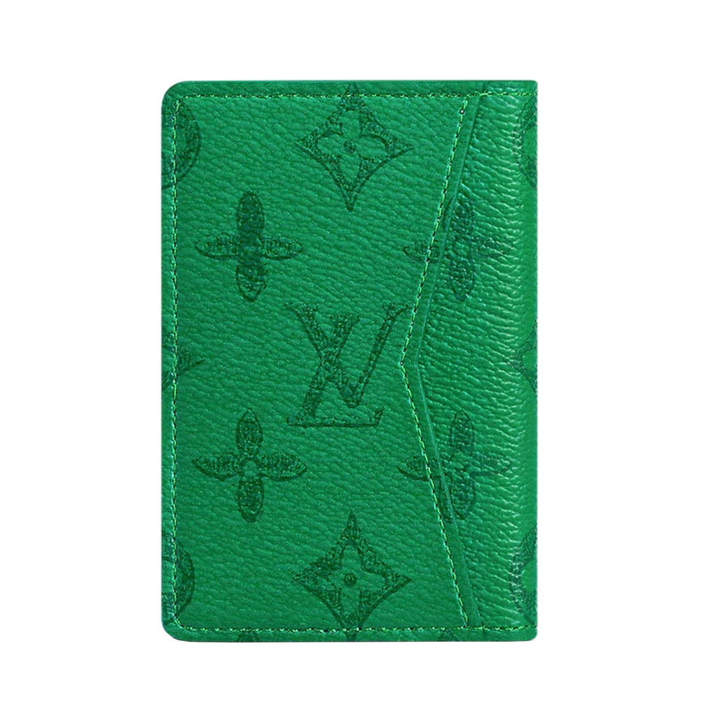 Louis Vuitton Taiga Taigarama Orange Monogram Logo Pocket Organizer Wallet