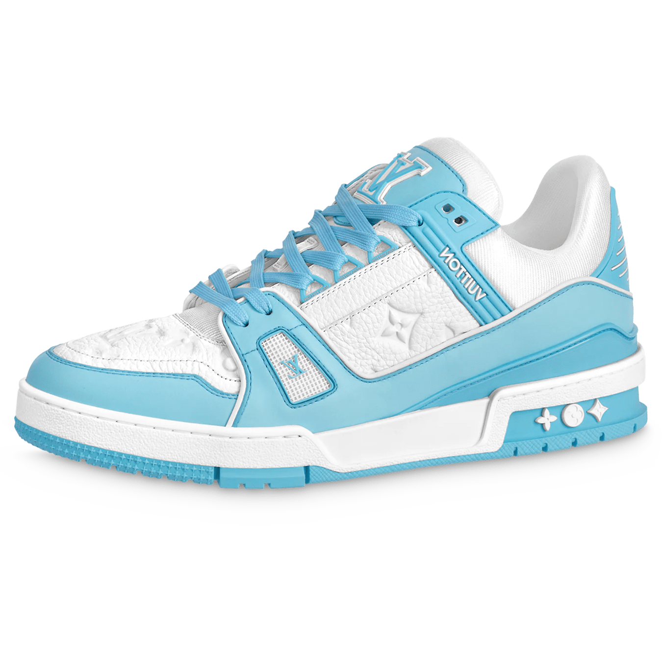 Louis Vuitton Trainer Low White Sky Blue - Kick Game
