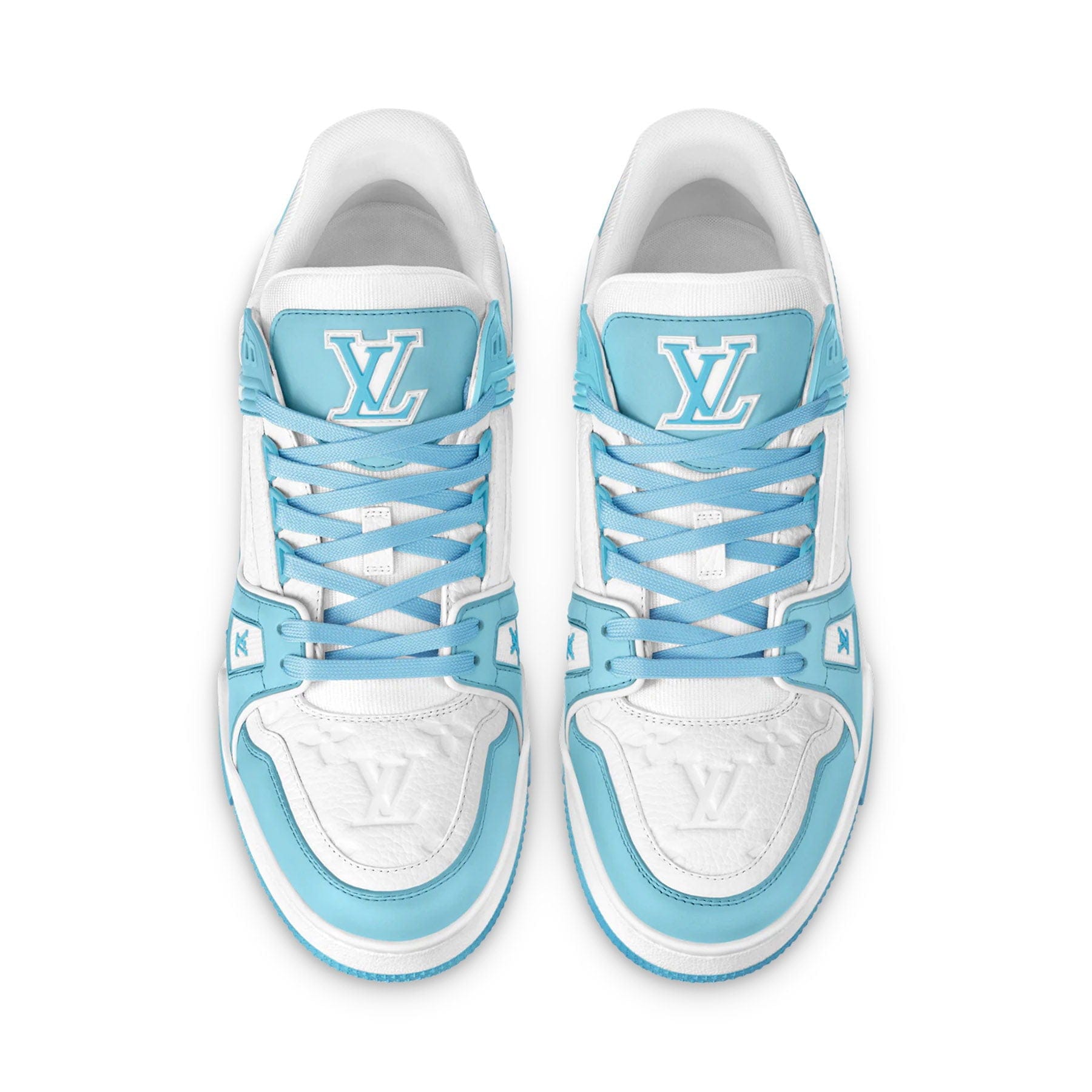 Louis Vuitton Trainer Low White Sky Blue - Kick Game