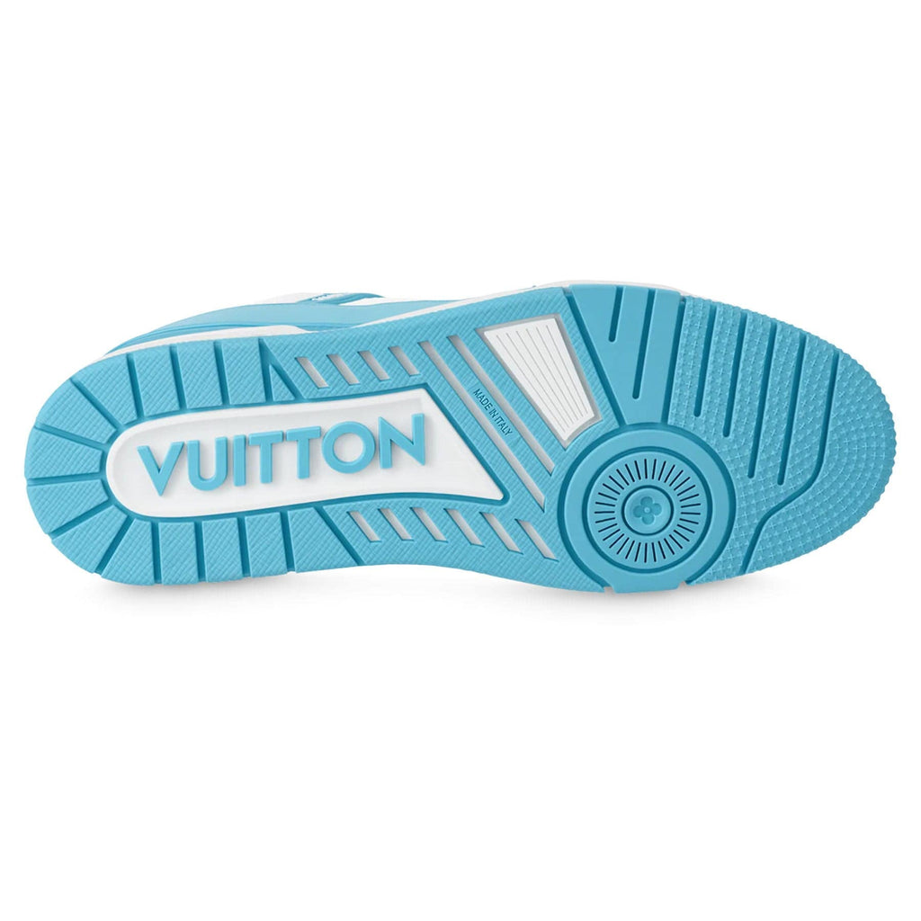 Louis Vuitton Monogram White Sky Blue Trainers