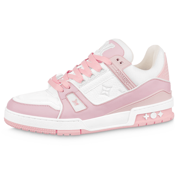 Louis Vuitton Trainer Low White Rose — Kick Game