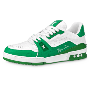 Louis Vuitton Trainer Low White Green
