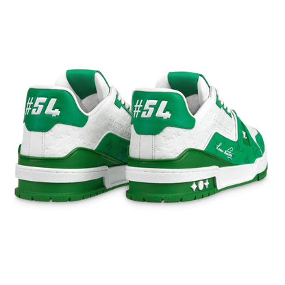 Louis Vuitton Trainer Low White Green - Kick Game