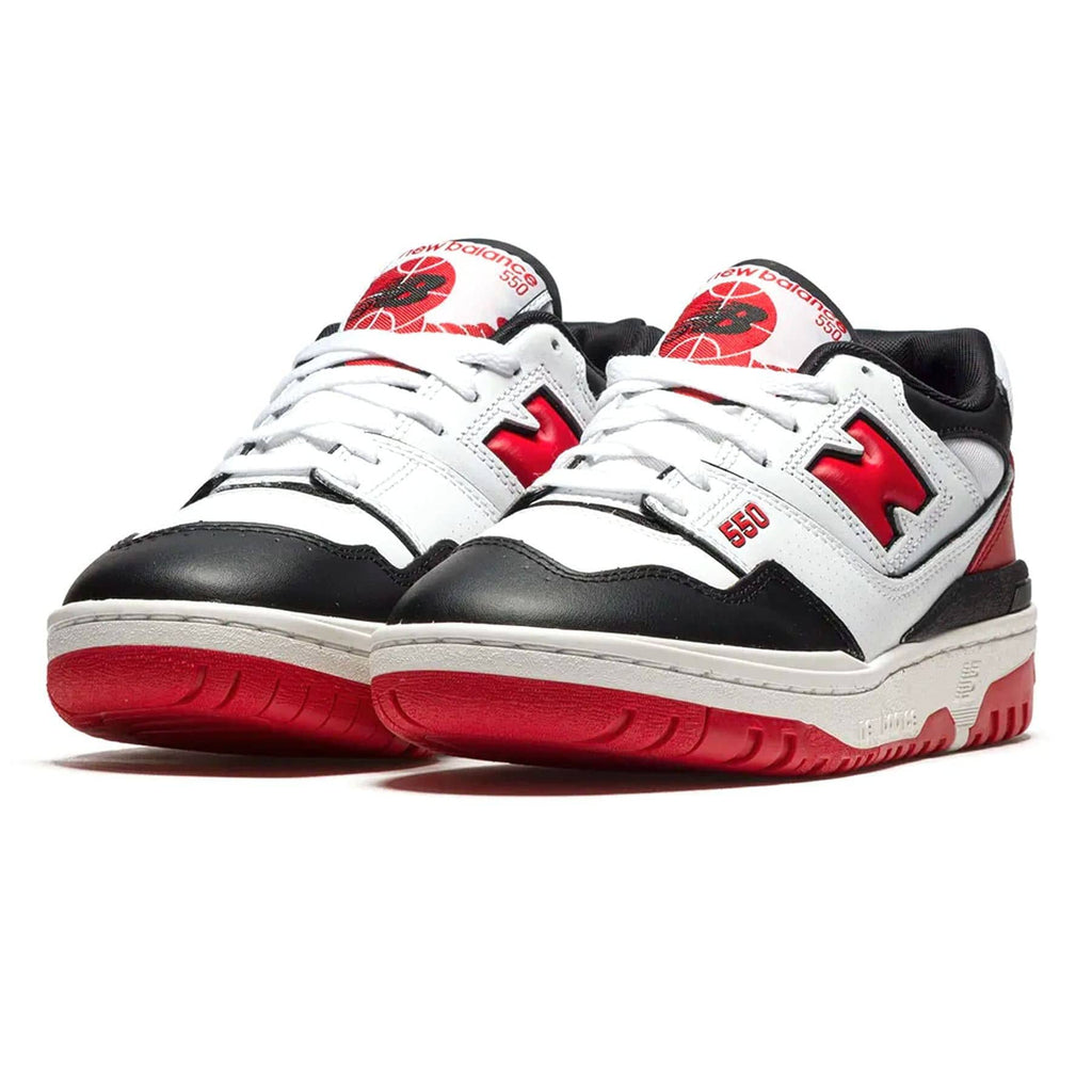 New Balance 550 NB White Team Red Men Unisex Casual  - Size 10 Men