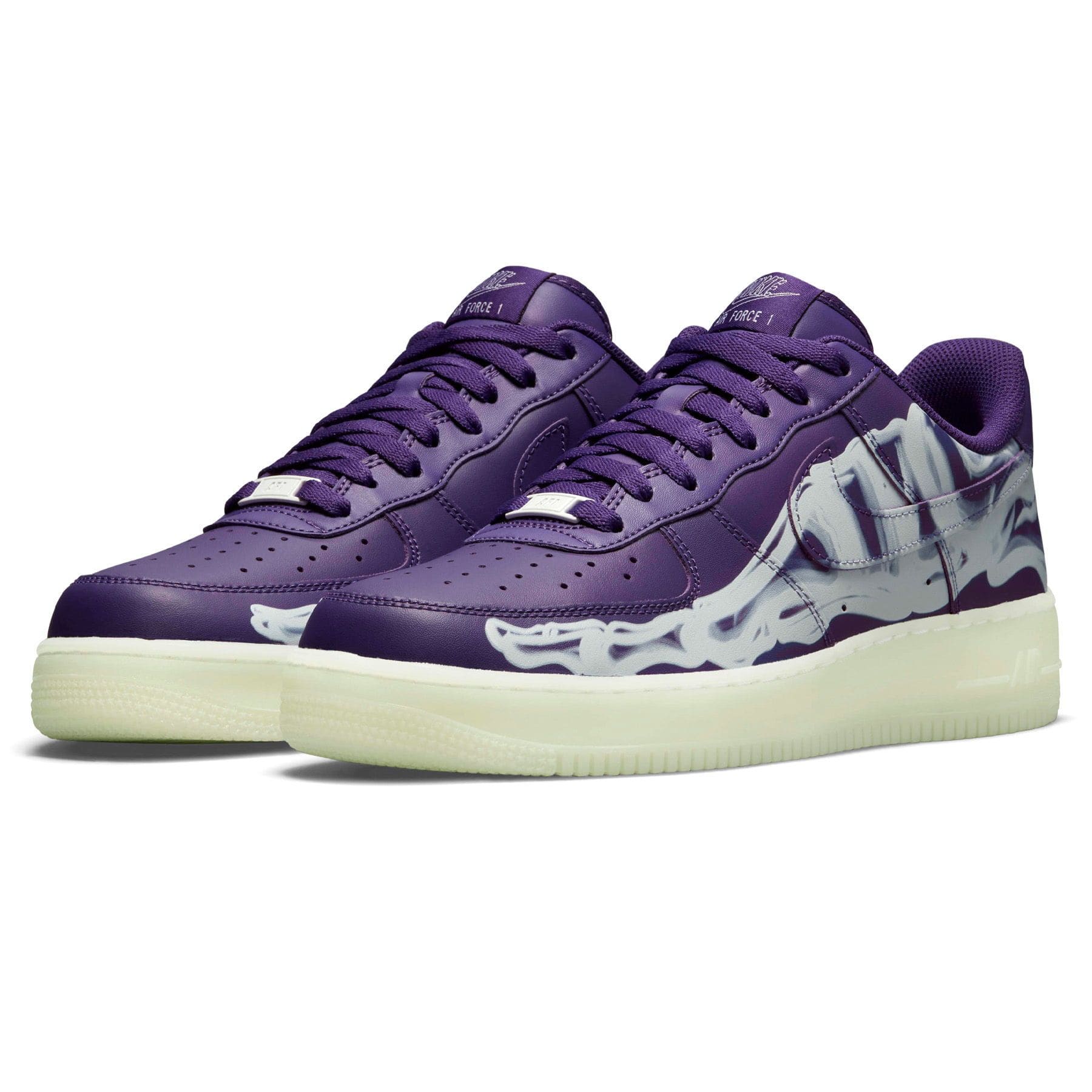 Nike Air Force 1 Low 'Purple Skeleton' - Kick Game