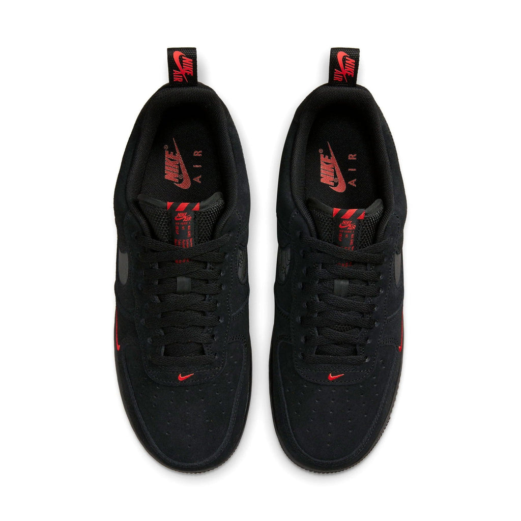Nike Air Force 1 '07 LV8 Reflective Swoosh Black Crimson DZ4514-001 Men's  Shoes