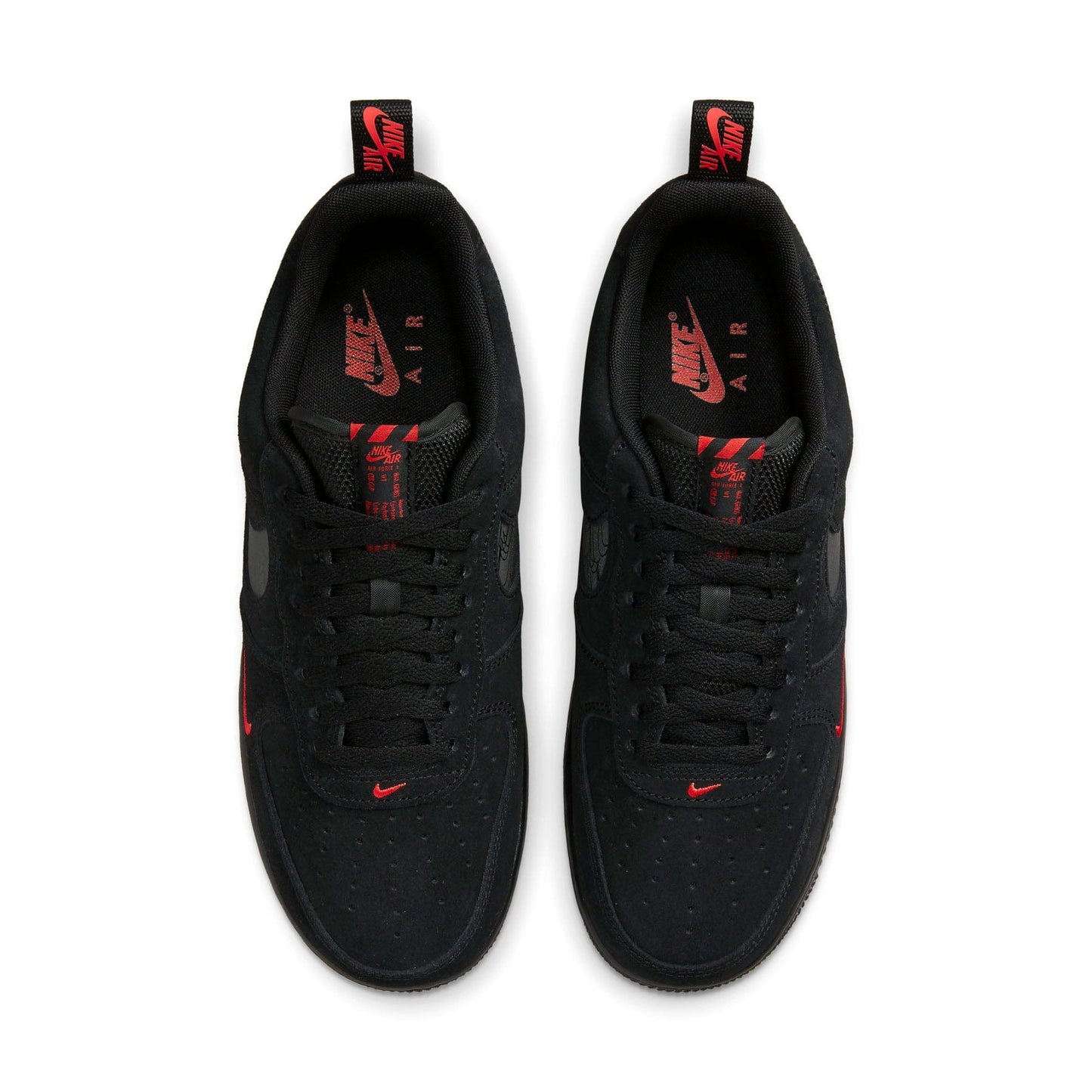 Nike Air Force 1 '07 LV8 'Multi-Swoosh - Black Crimson Reflective' - Kick Game