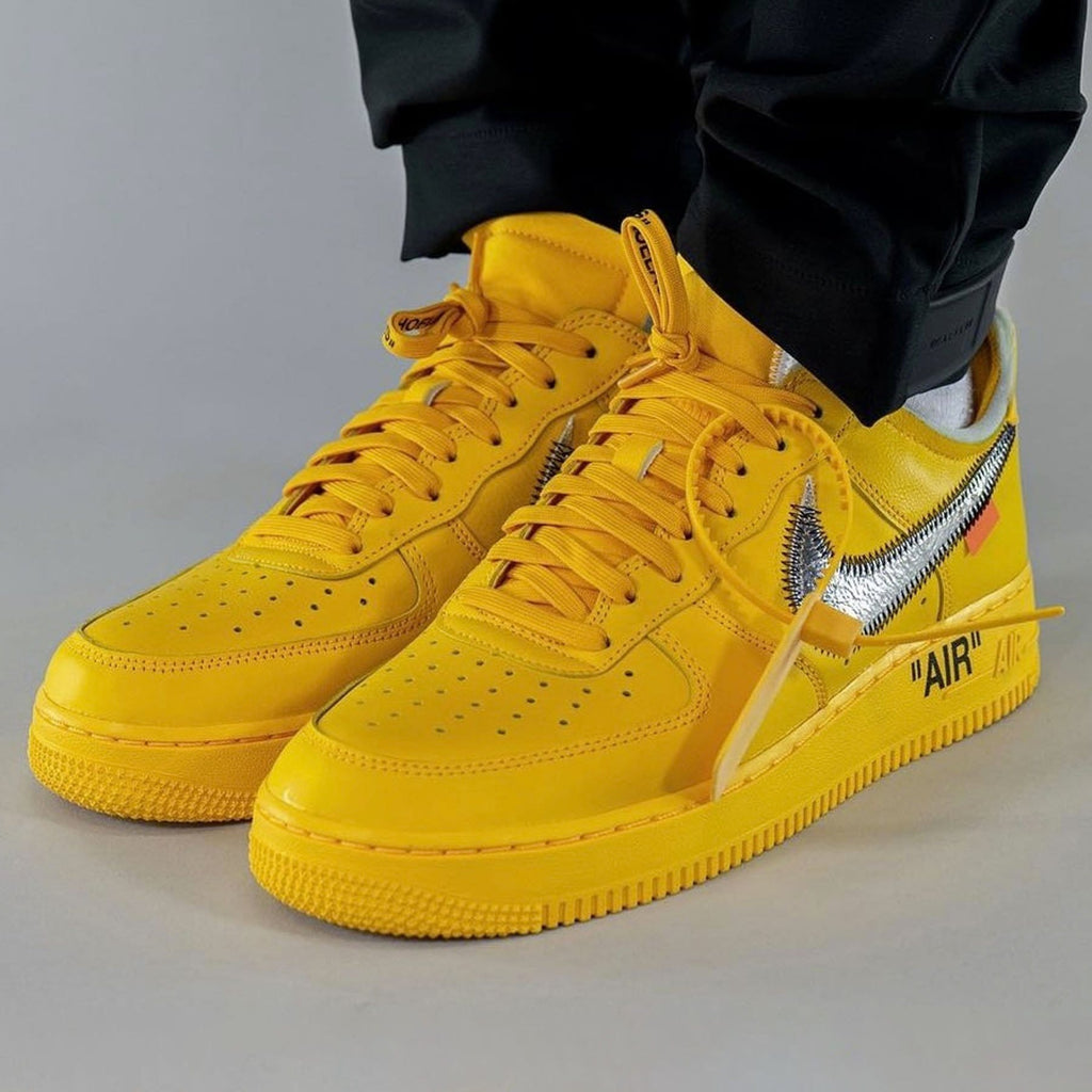 Nike Air Force 1 Low Off-White ICA University Gold UK 7 Sneaker