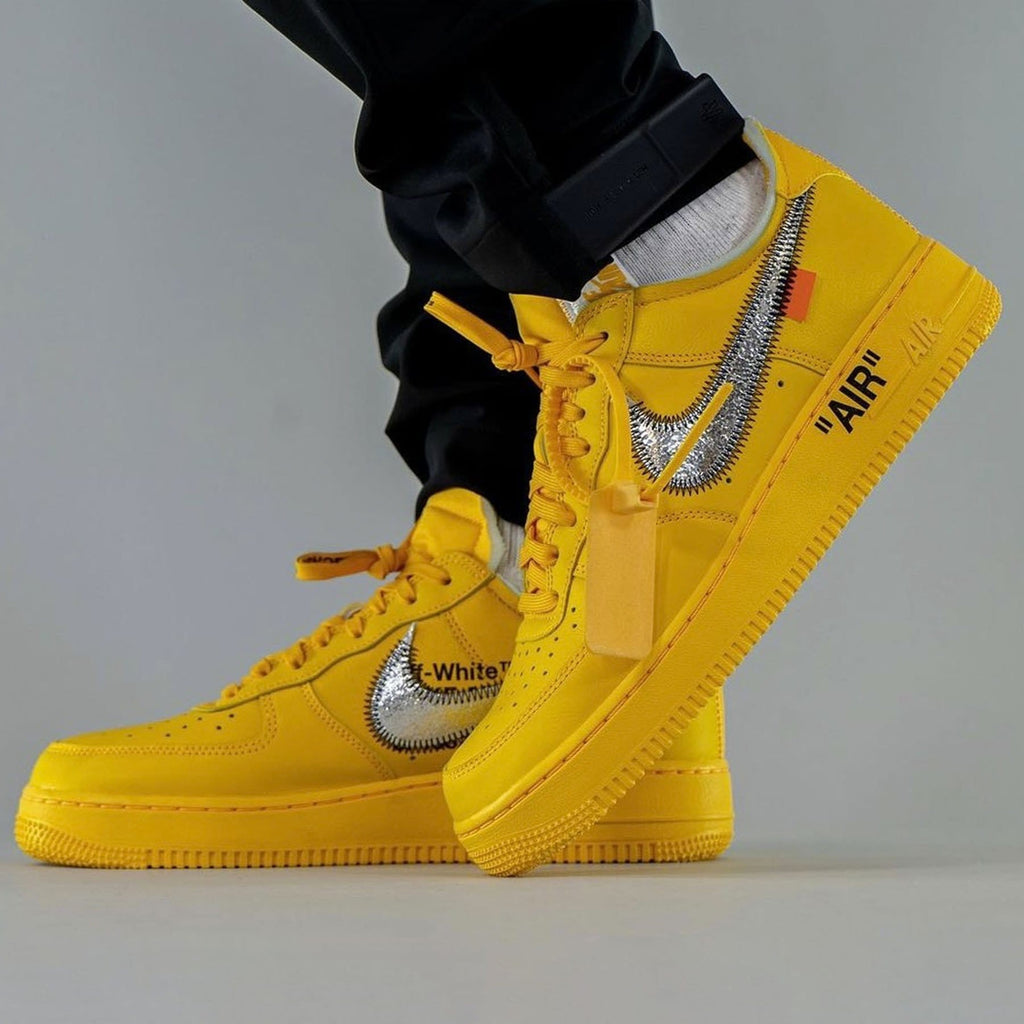 Nike x Off White Air Force 1 Low ICA Lemonade University Gold Yellow AF1  size 9