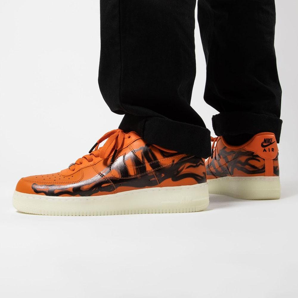 Nike Air Force 1 Low Orange Skeleton