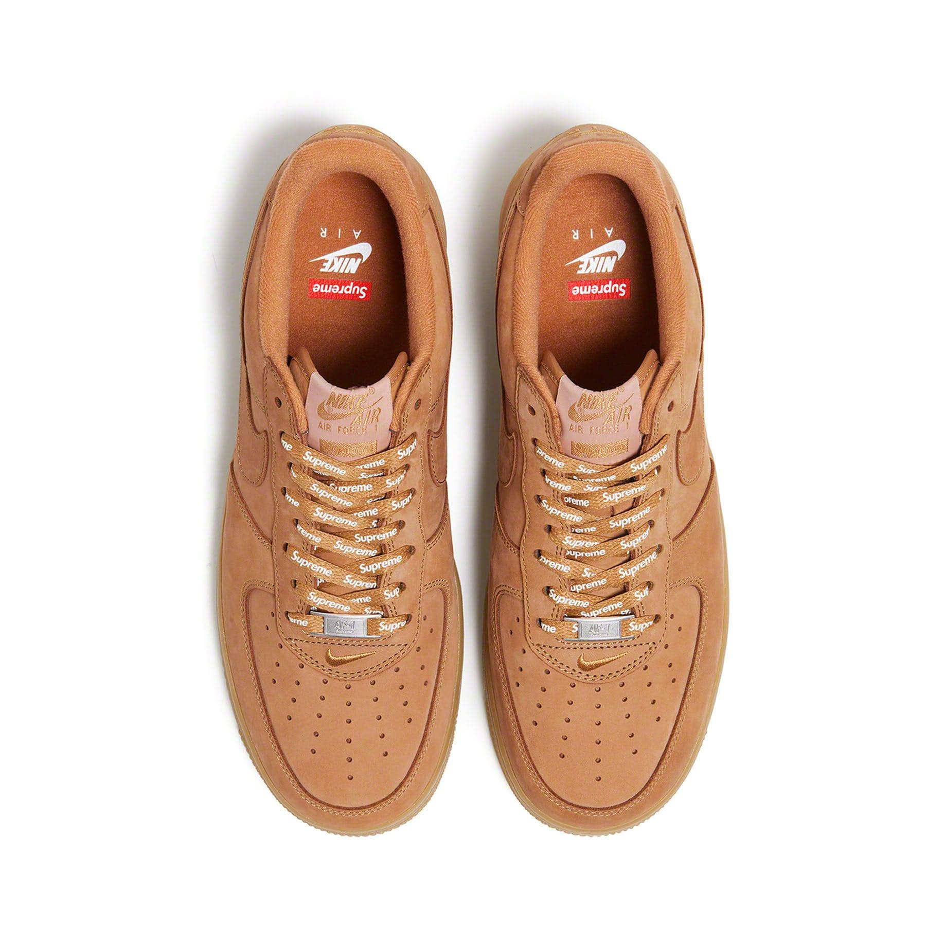 supreme×air force 1 flax