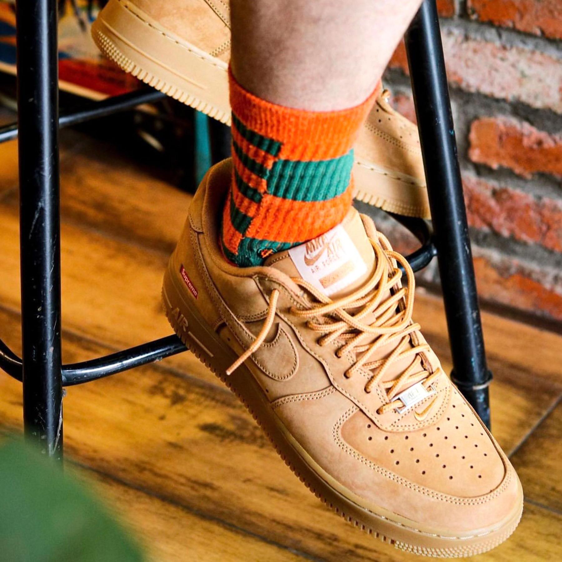 Supreme x Nike Air Force 1 Low SP 'Flax' — Kick Game