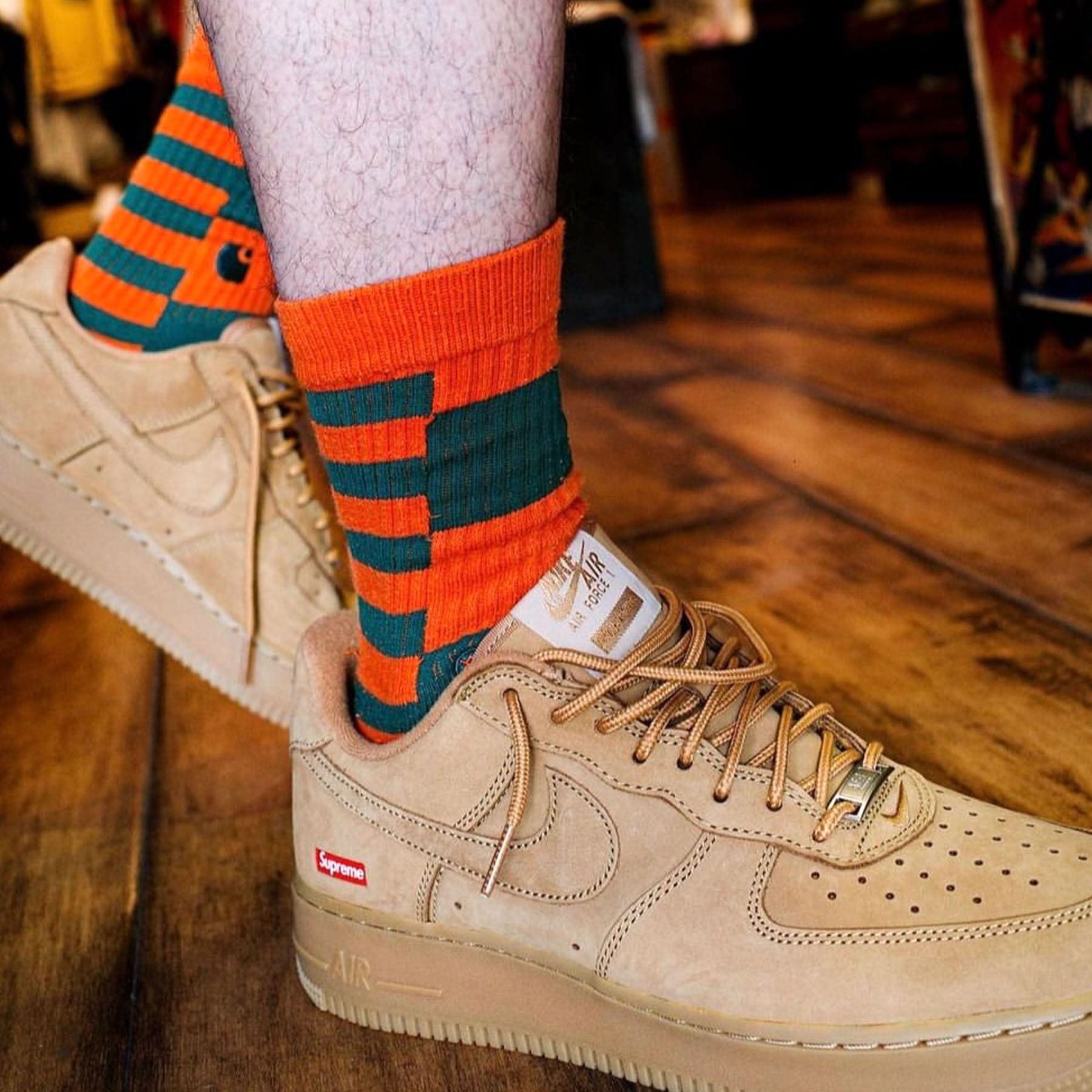 Supreme x Nike Air Force 1 Low SP 'Flax' - Kick Game