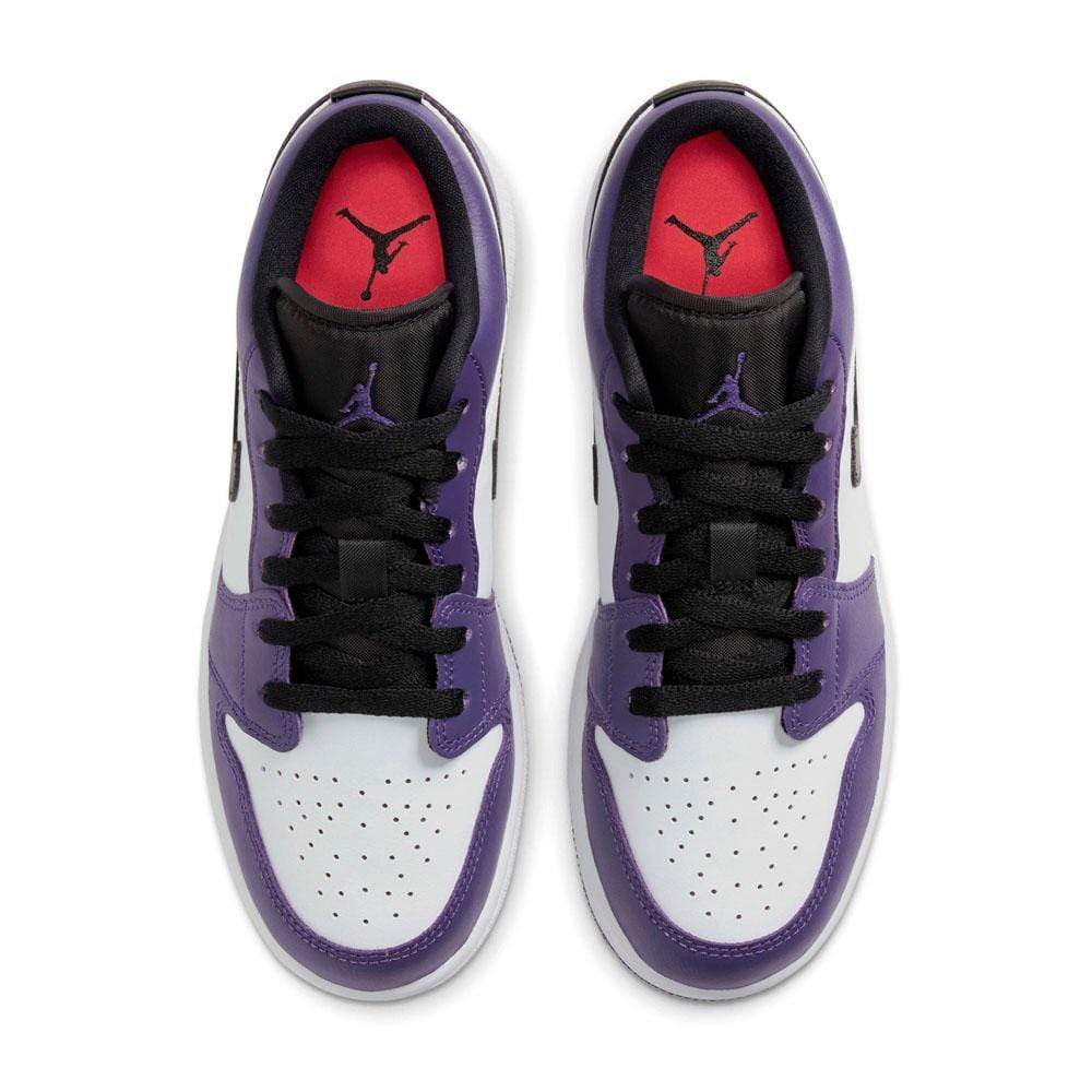 Air Jordan 1 Low GS Court Purple White Kick Game