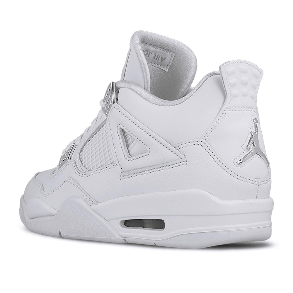 Mens Air Jordan Retro 4 IV Pure Money White Metallic Silver 308497-100 