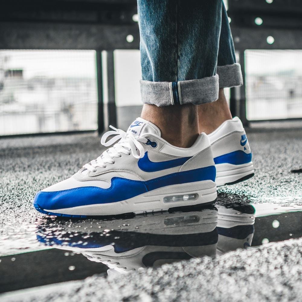 Nike Air Max 1 OG Anniversary White-Game Royal - Kick Game