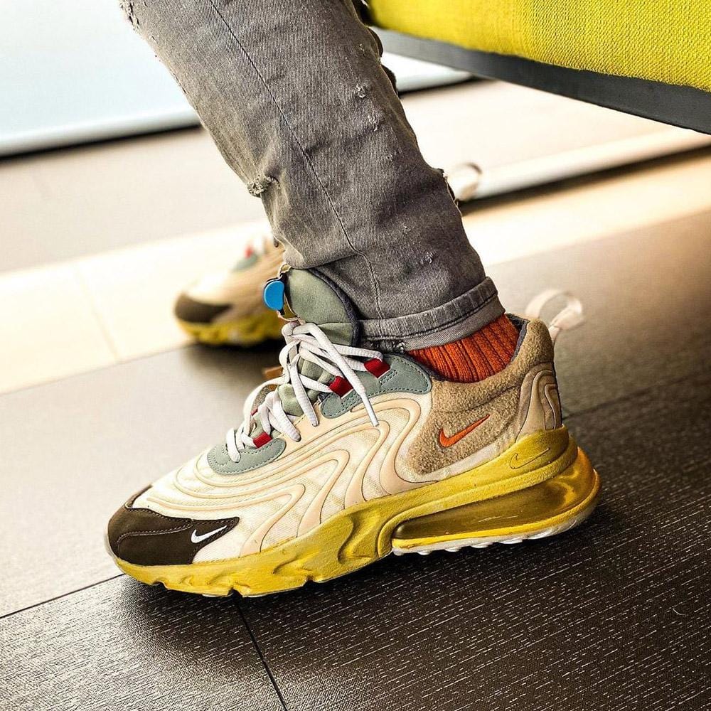 Dicteren Dislocatie Wijzigingen van Travis Scott x Nike Air Max 270 React ENG 'Cactus Trails' — Kick Game