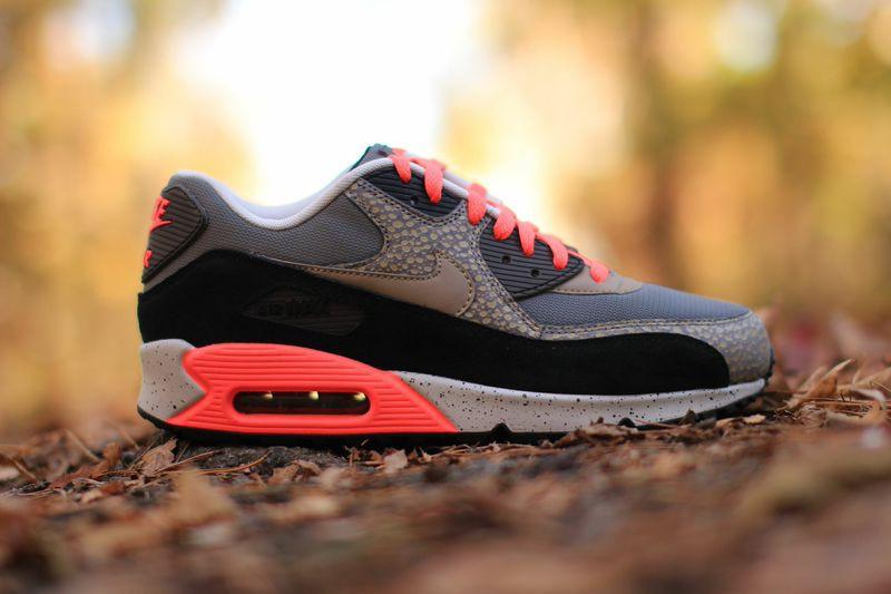 Nike Air Max 90 PRM Safari-Black-Grey - Kick Game
