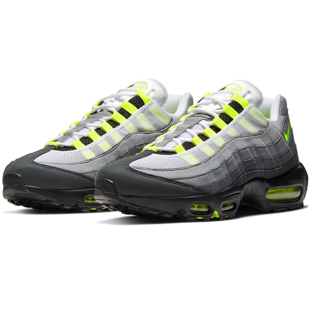 Gray and lime green air max 95 Clearance