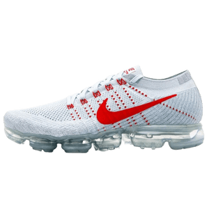 Nike Air Vapormax Flyknit Pure Platinum-University Red