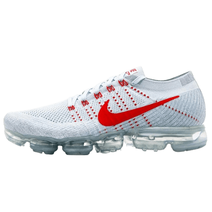Nike Air Vapormax Flyknit Pure Platinum-University Red - Kick Game