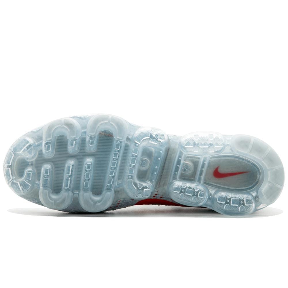 Nike Air Vapormax Flyknit Pure Platinum-University Red - Kick Game