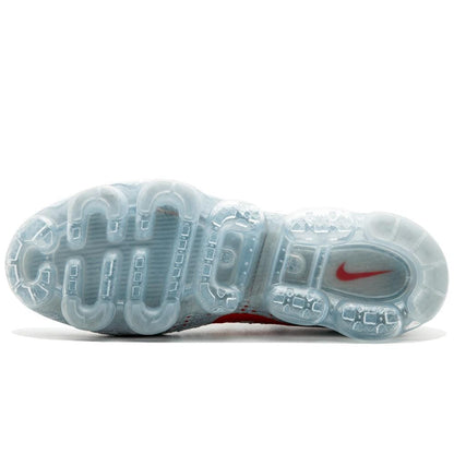 Nike Air Vapormax Flyknit Pure Platinum-University Red - Kick Game