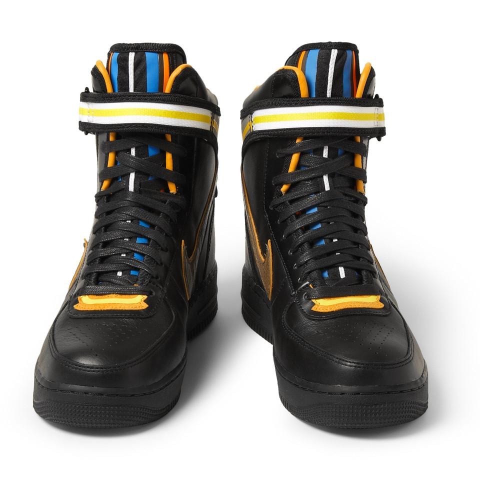 Nike Black Riccardo Tisci Air Force 1 Hi Leather Sneakers - Kick Game