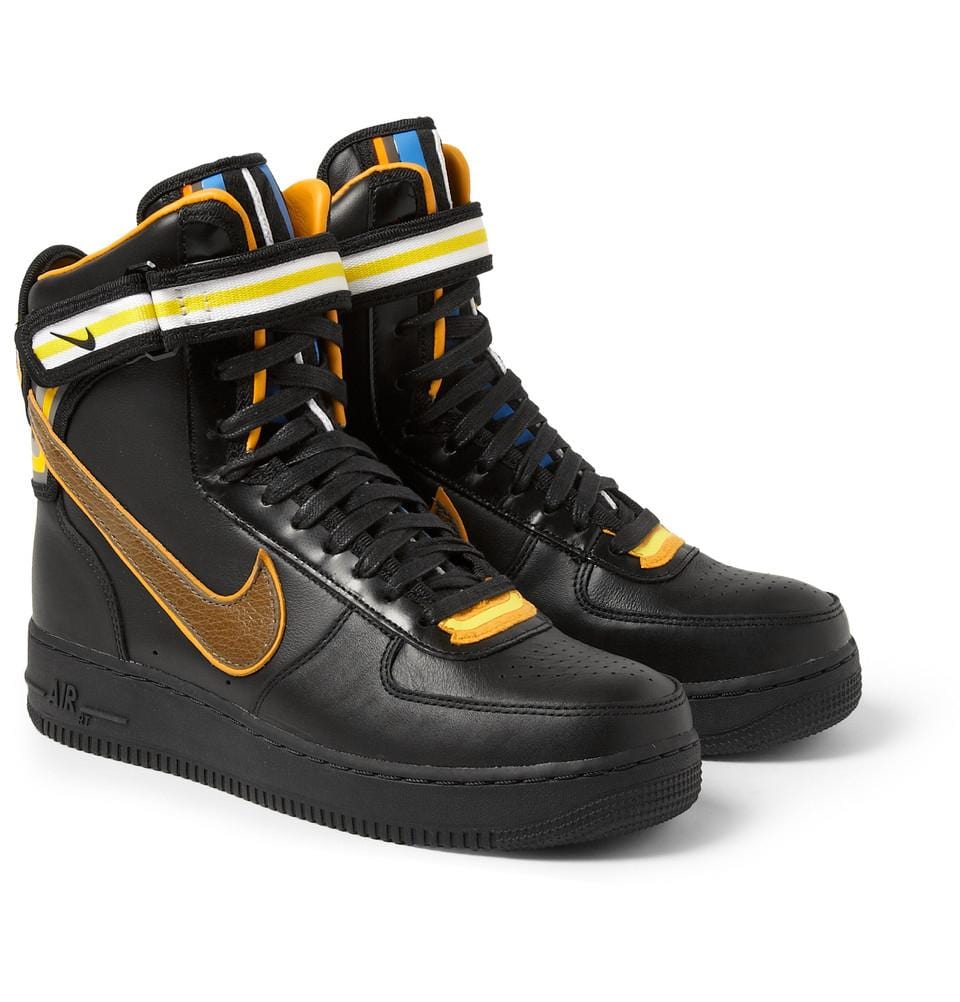 Nike Black Riccardo Tisci Air Force 1 Hi Leather Sneakers - Kick Game