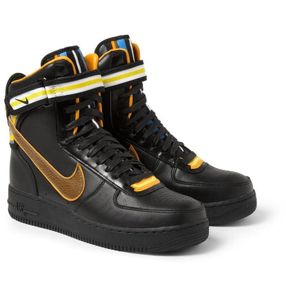 Nike Black Riccardo Tisci Air Force 1 Hi Leather Sneakers - Kick Game