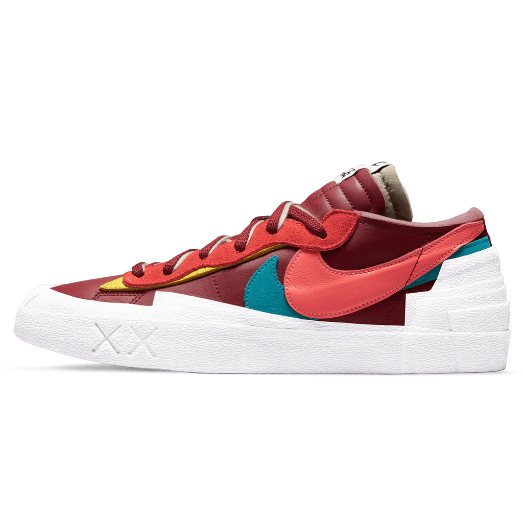 KAWS x sacai x Nike Blazer Low Team Red Kick Game