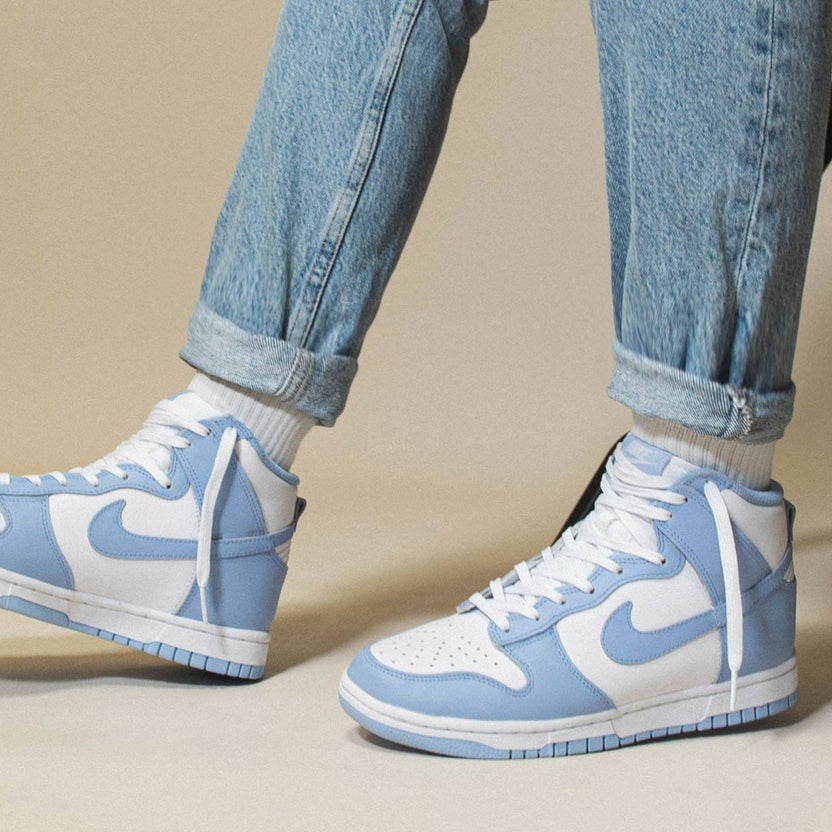 dunk high aluminum on feet