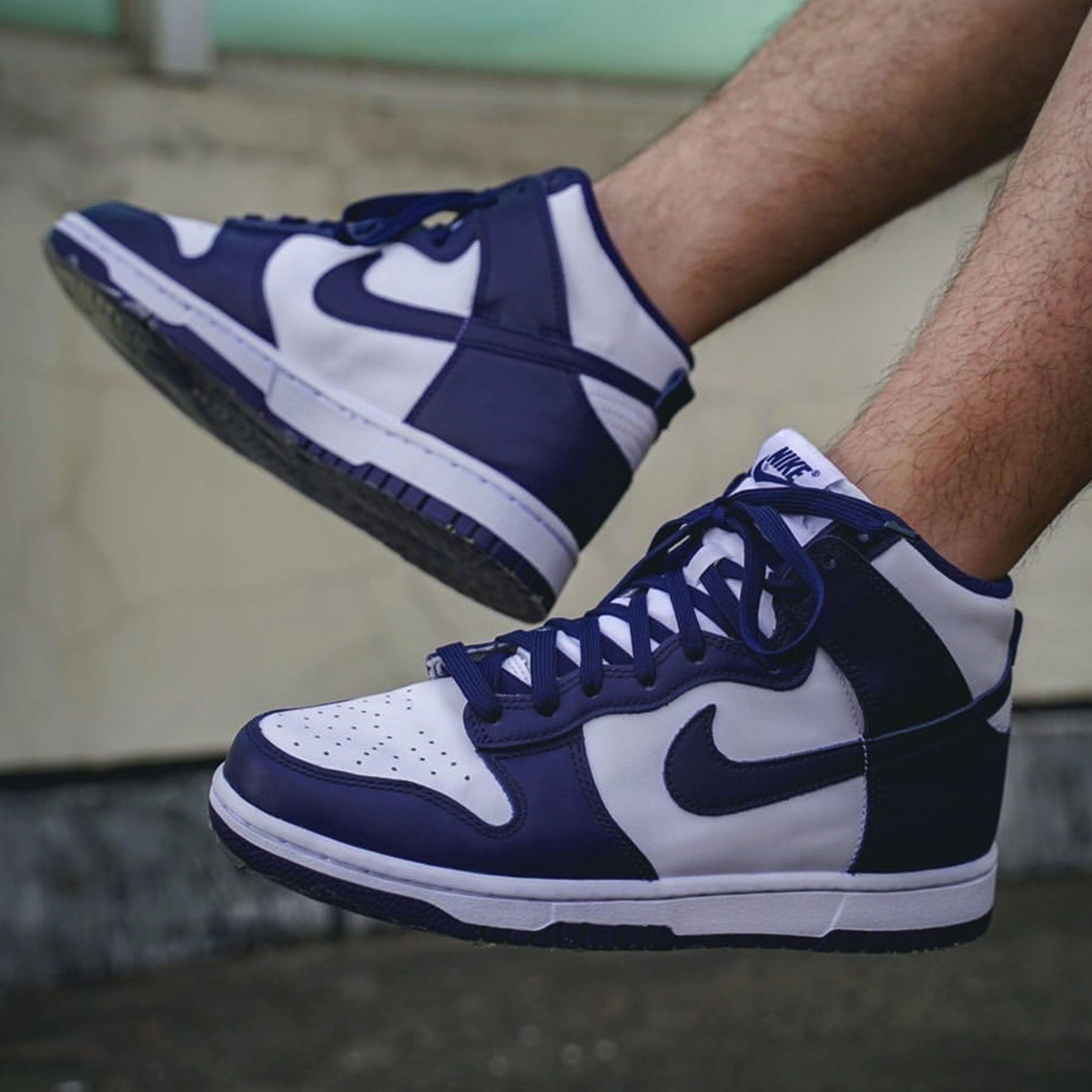 Nike Dunk High Midnight Navy Kick Game