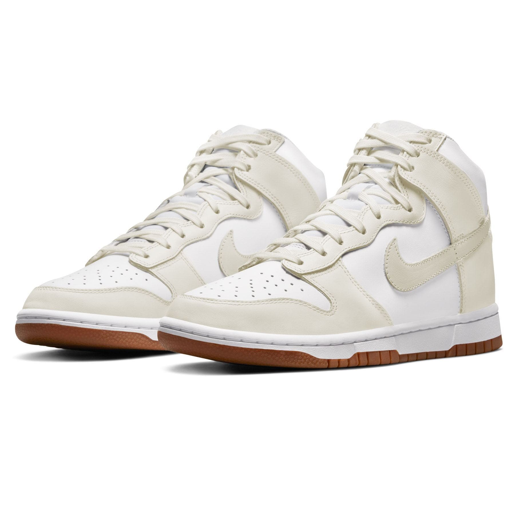 大人気 Wmns ☆ Dunk High WHITE/SAIL-ガム MEDIUM BROWN DD1869-109 Nike Dunk High Sail Gum White Medium Brown Cream