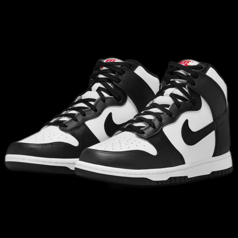 dunk high wmns black white