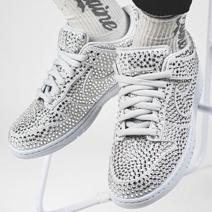 Cactus Plant Flea Market x Swarovski x Dunk Low 'Pure Platinum' - Kick Game