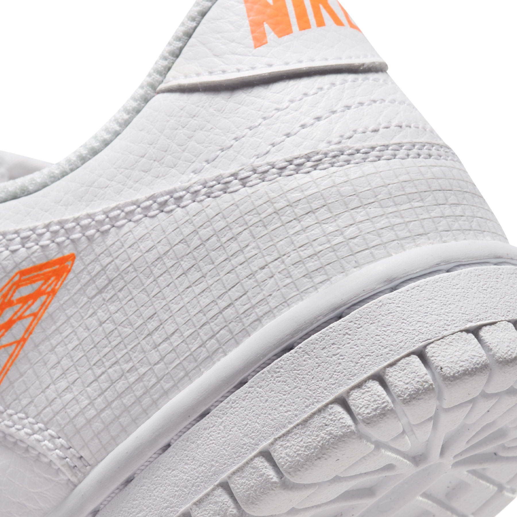 Nike Dunk Low GS 3D Swoosh White Grey - Kick Game