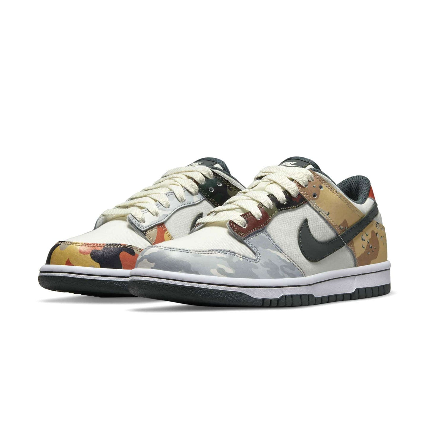 Nike Dunk Low SE GS 'Sail Multi-Camo' - Kick Game