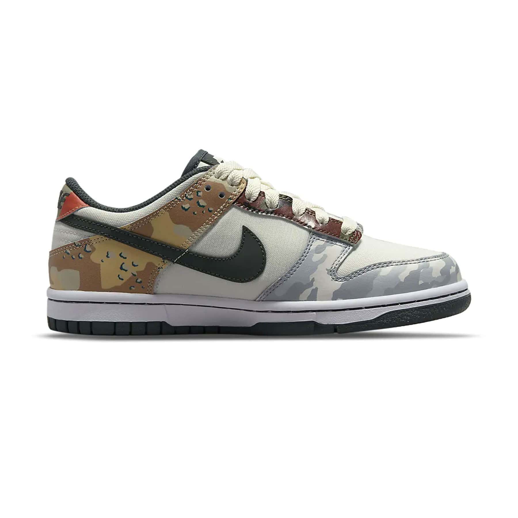 Nike Dunk Low SE GS 'Sail Multi-Camo' - Kick Game