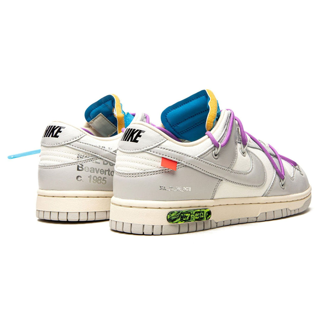 Nike Off-White x Dunk Low 'Lot 03 of 50' Sneakers | Men's Size 9, Grey/White