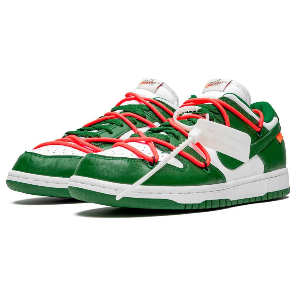 OFF-WHITE x Nike Dunk Low 'Pine Green' — Kick Game