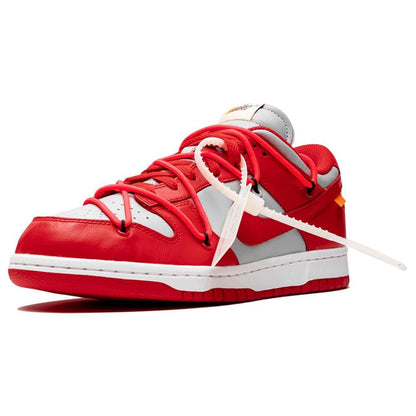 OFF-WHITE x Nike Dunk Low 'University Red' - Kick Game