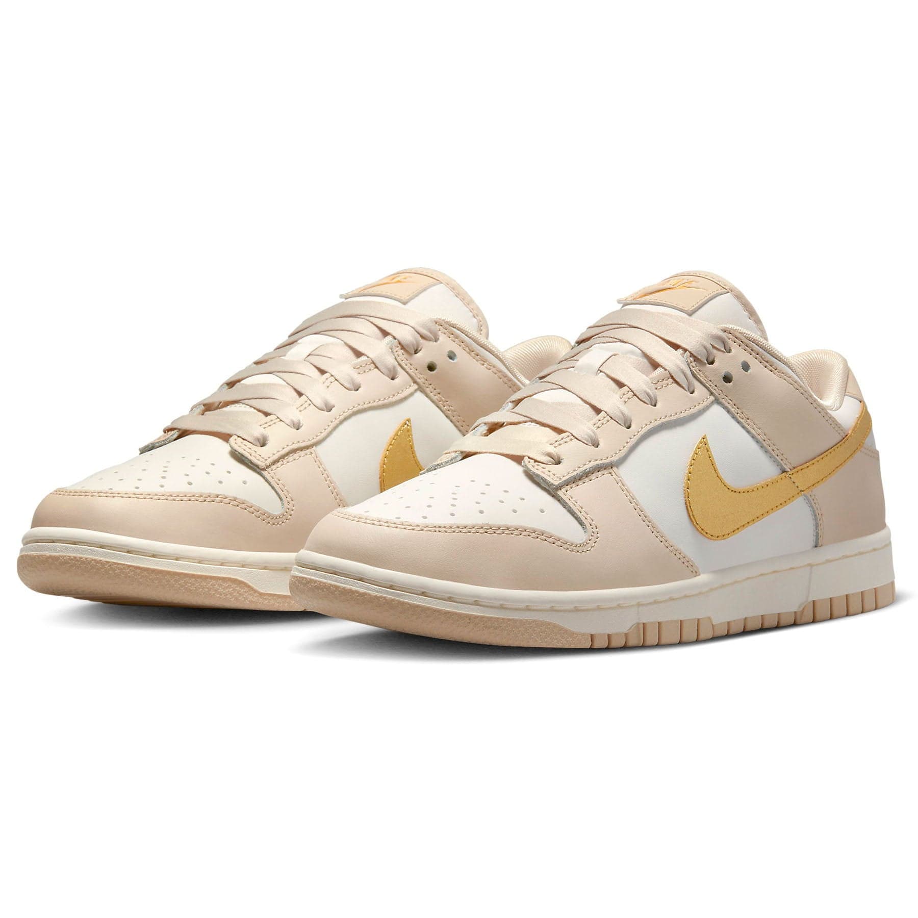 Nike white with gold swoosh outlet