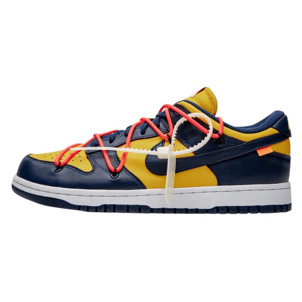 OFF-WHITE x Nike Dunk Low 'University Gold' - Kick Game