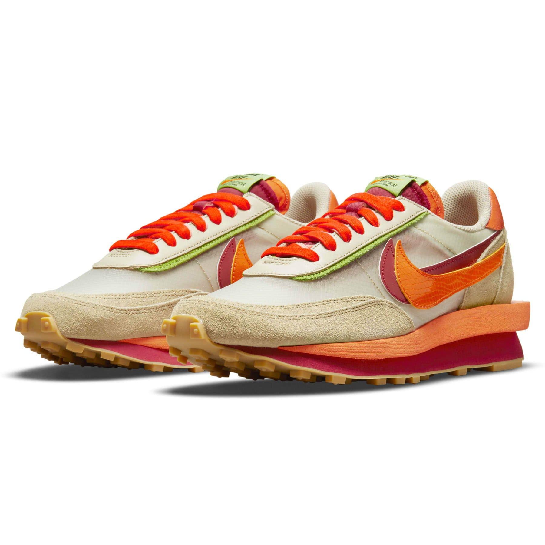sacai x Clot x LDWaffle 'Net Orange Blaze' — Kick Game