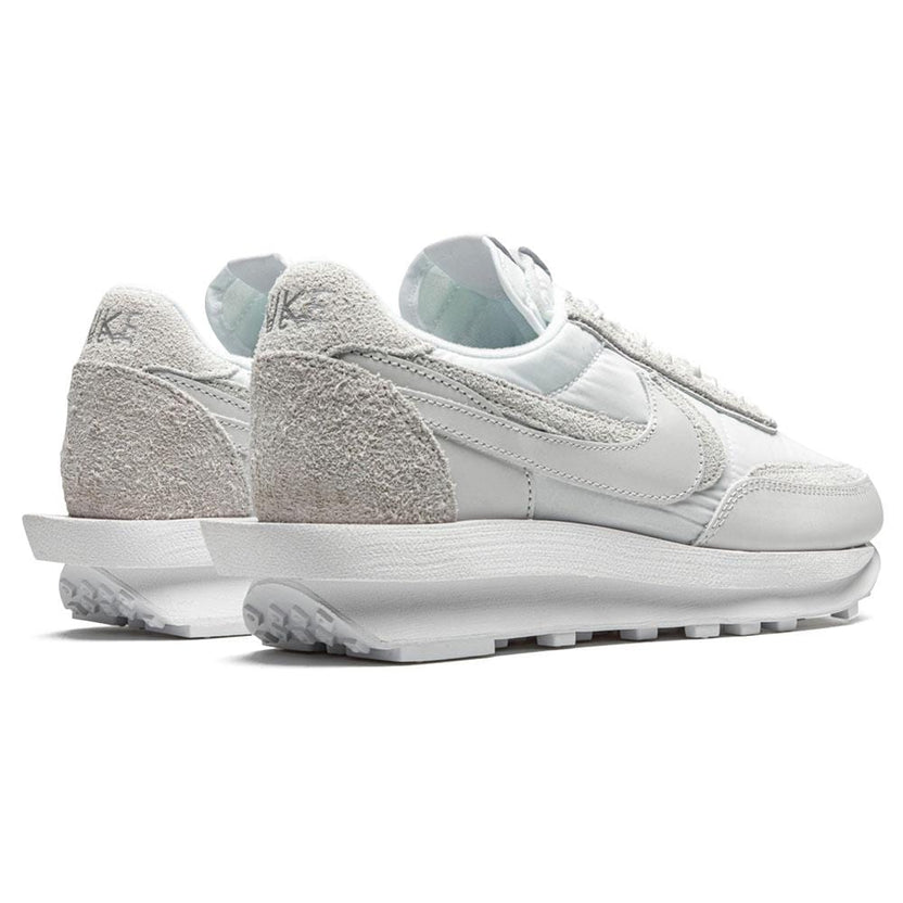 sacai white nylon on feet