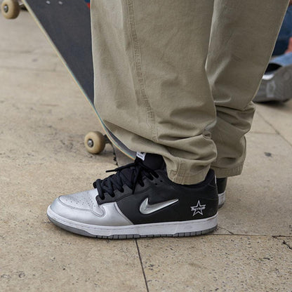 Supreme x Nike Dunk SB Low QS 'Metallic Silver' - Kick Game