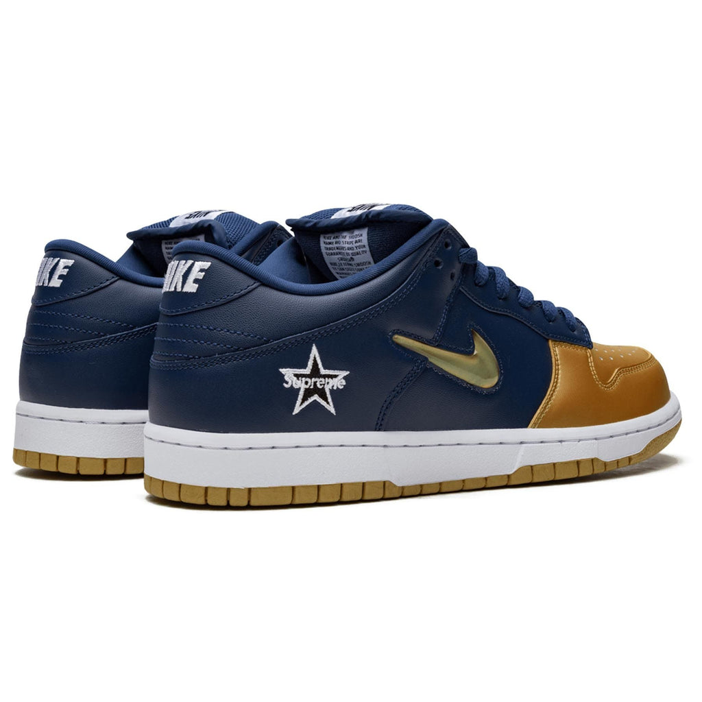 Supreme x Nike Dunk SB Low QS 'Metallic Gold' - Kick Game