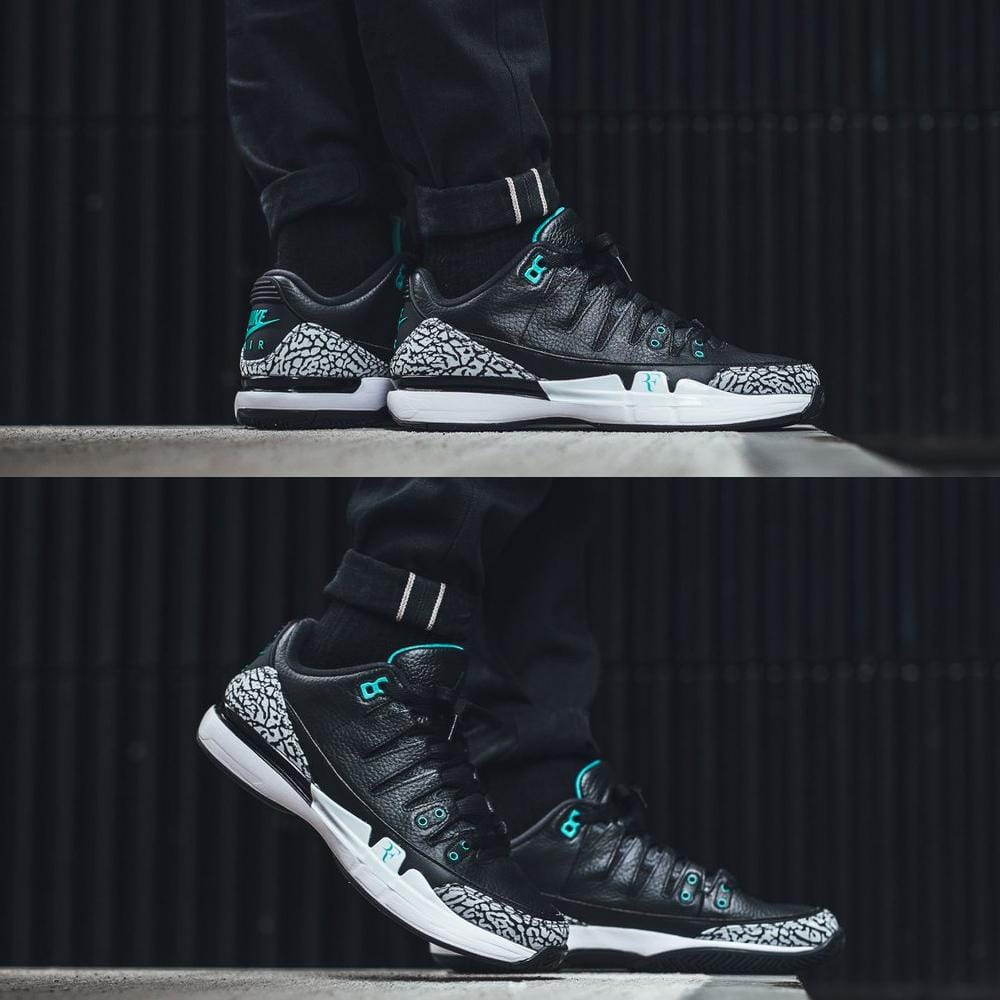 Roger Federer x Nike Zoom Vapor Air Jordan 3 Atmos - Kick Game